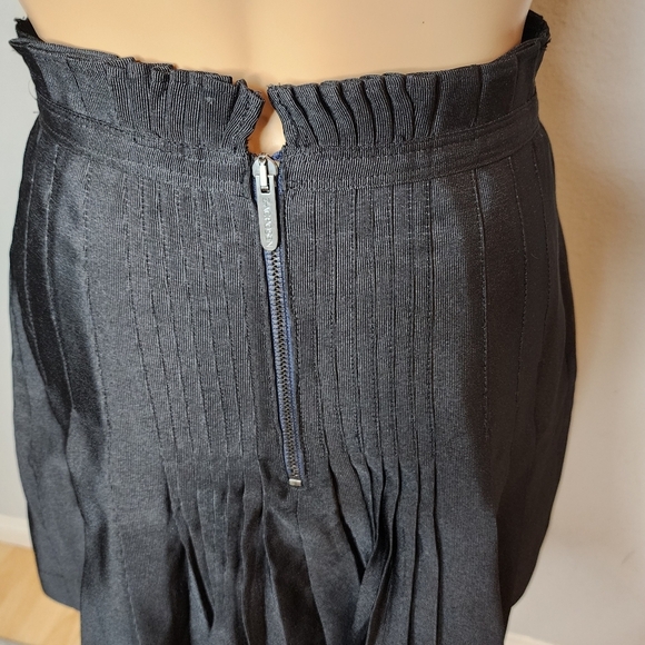 Zac Posen × Target Black Pleated Mini Skirt Paperbag waist size 3. - Picture 3 of 16